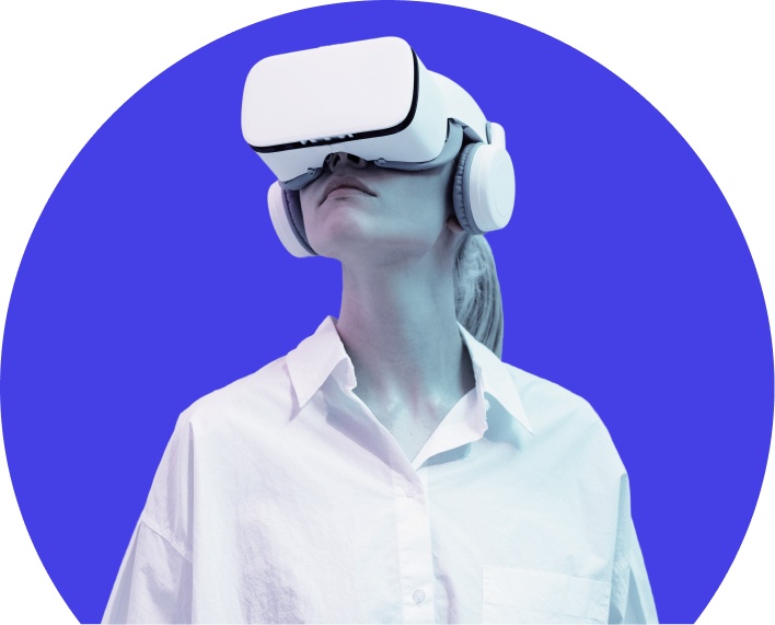 Person with VR headset